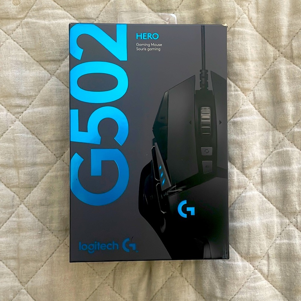 Logitech G502 Hero Wired Mouse with weights!